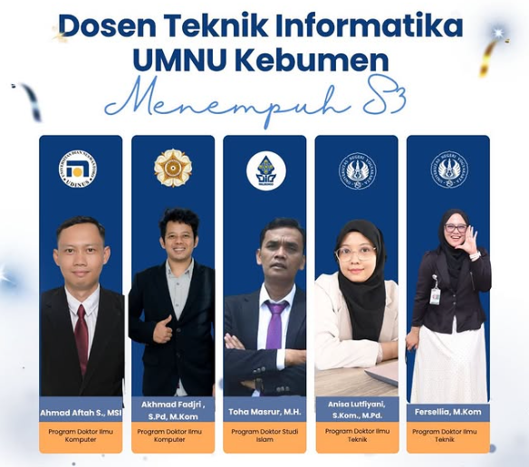 GEBRAKAN DAHSYAT TI UMNU KEBUMEN! Meluncurkan 5 Dosen Terbaik Tempuh Studi S3, Bukti Nyata Cetak SDM Unggul Berkelas!